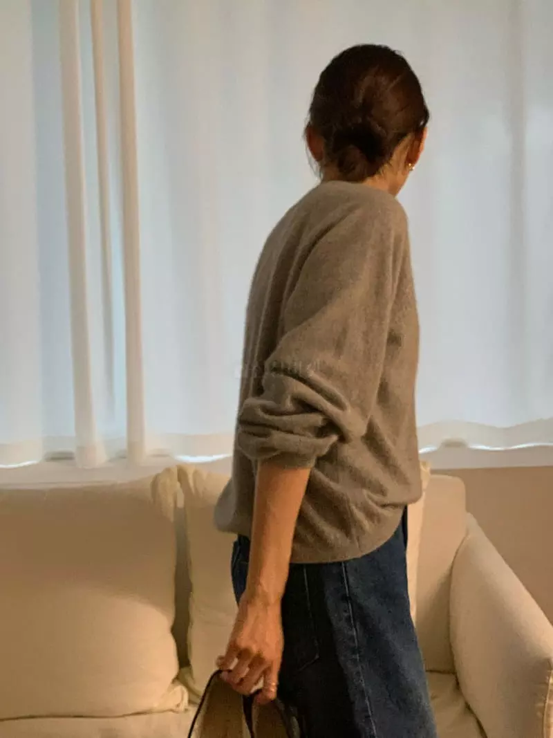 Jinsim - Korean Women Fashion - #womensfashion - Fox Knit Tee - 3