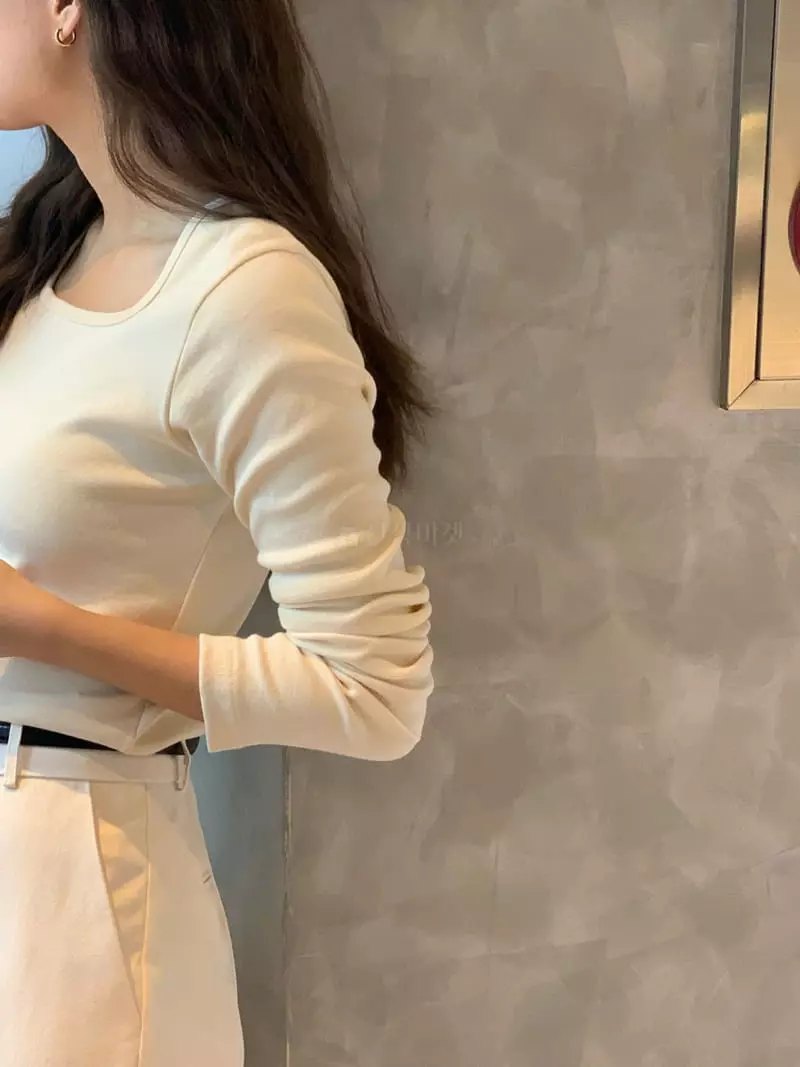 Jinsim - Korean Women Fashion - #womensfashion - Square Tee