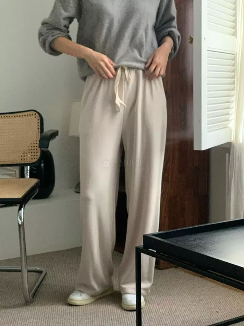 Jinsim - Korean Women Fashion - #womensfashion - Relaxed Pants - 12