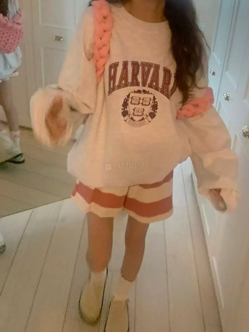 Jkichi - Korean Women Fashion - #momslook - Havard Sweatshirt - 3