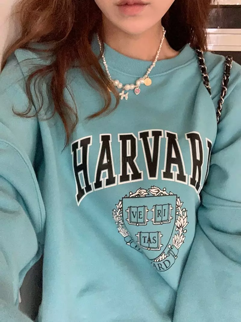 Jkichi - Korean Women Fashion - #momslook - Havard Sweatshirt - 9