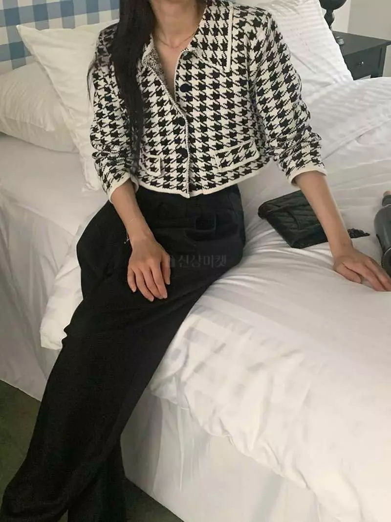 Jkichi - Korean Women Fashion - #momslook - Zig Zag Cardigan - 8
