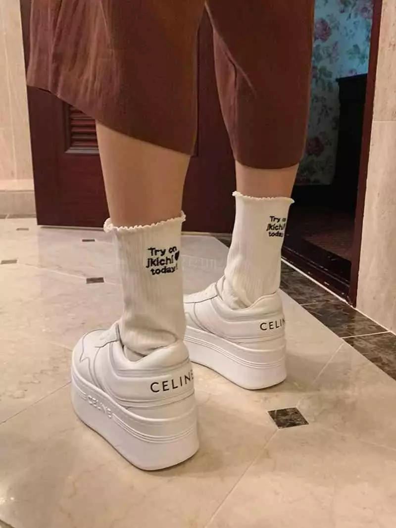 Jkichi - Korean Women Fashion - #momslook - Embroidery Socks - 6