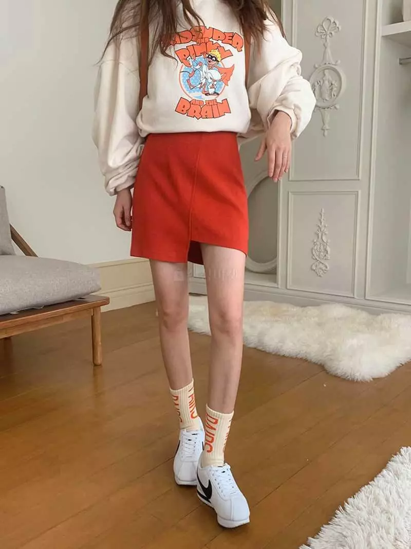 Jkichi - Korean Women Fashion - #momslook - Unbal Skirt - 3