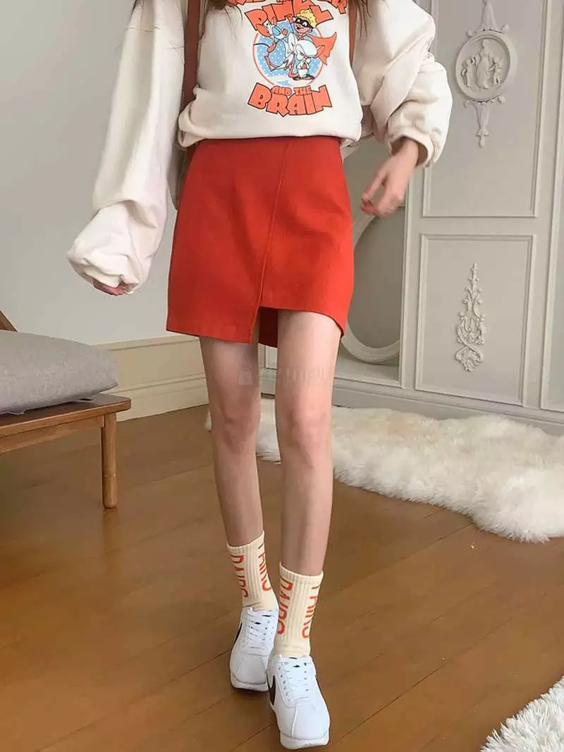 Jkichi - Korean Women Fashion - #momslook - Unbal Skirt - 4