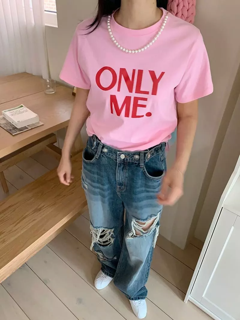 Jkichi - Korean Women Fashion - #momslook - Only Me Tee