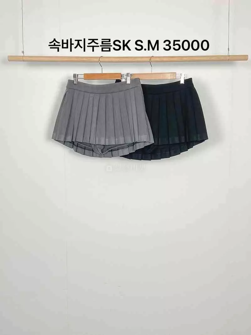 Jkichi - Korean Women Fashion - #momslook - Pants Wrinkle Skirt - 11