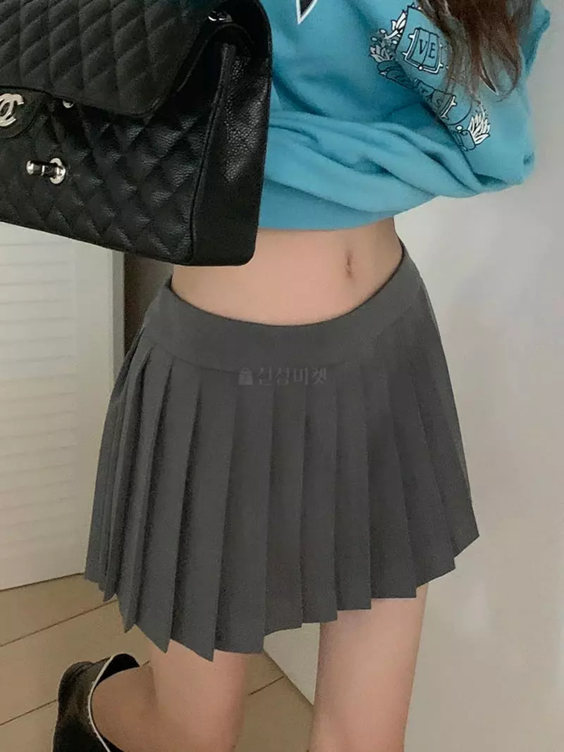 Jkichi - Korean Women Fashion - #momslook - Pants Wrinkle Skirt - 7