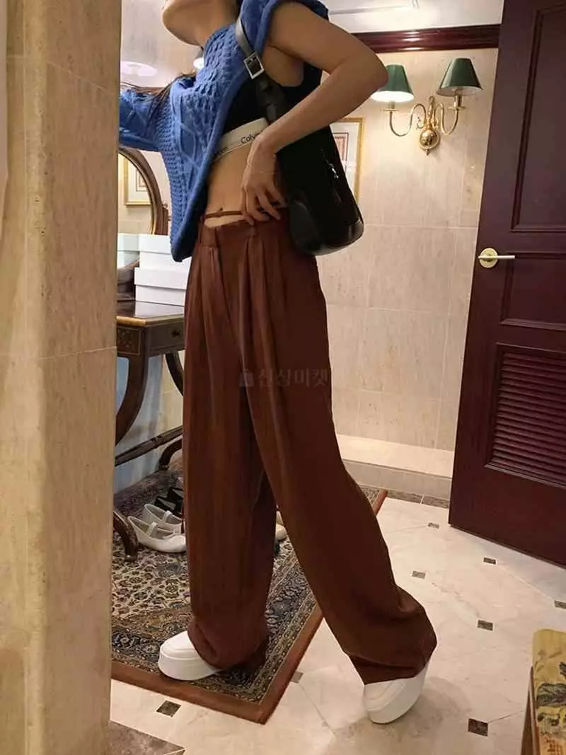 Jkichi - Korean Women Fashion - #momslook - Belt Pants - 3