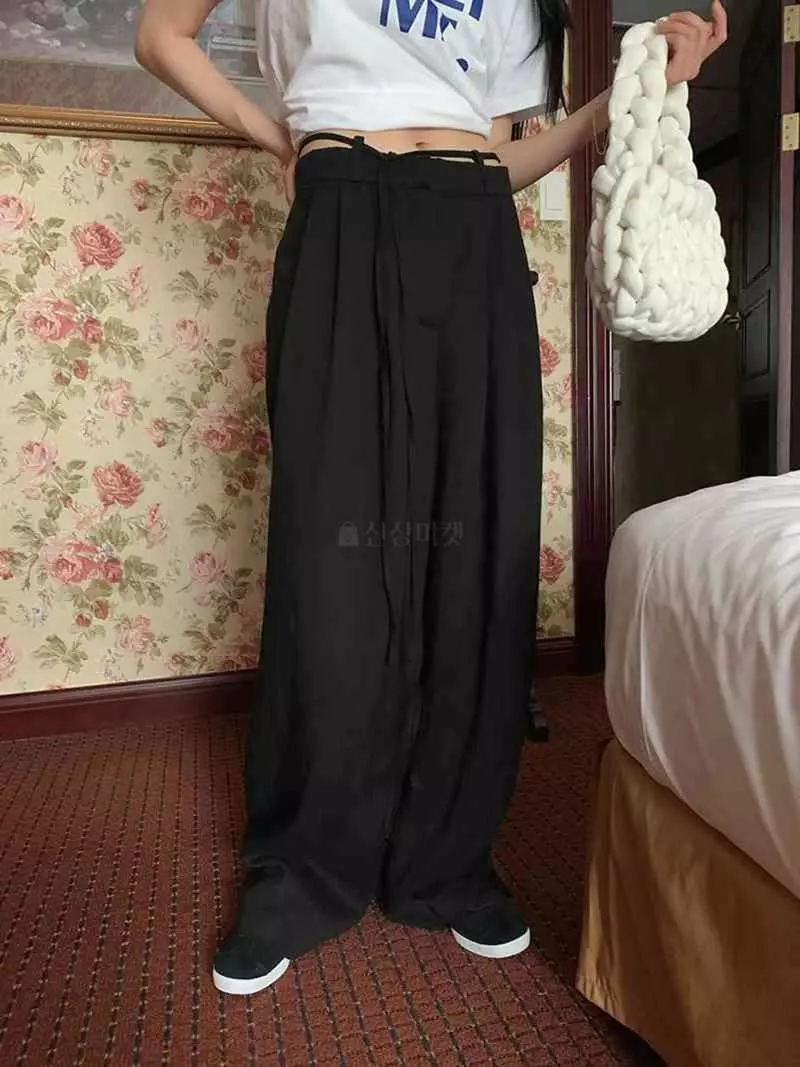 Jkichi - Korean Women Fashion - #momslook - Belt Pants - 7