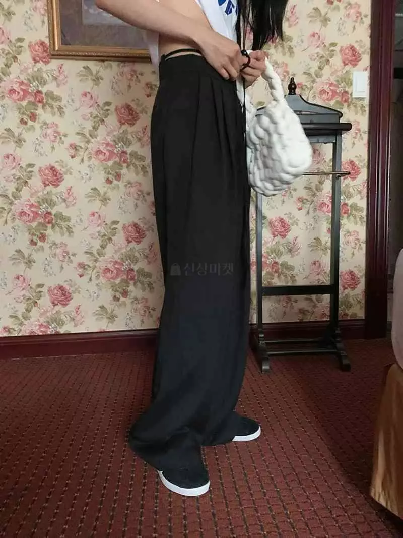 Jkichi - Korean Women Fashion - #momslook - Belt Pants - 9