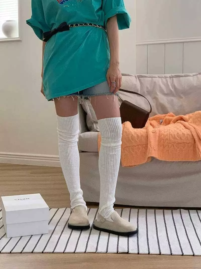 Jkichi - Korean Women Fashion - #pursuepretty - Big Gol Knee Socks - 7