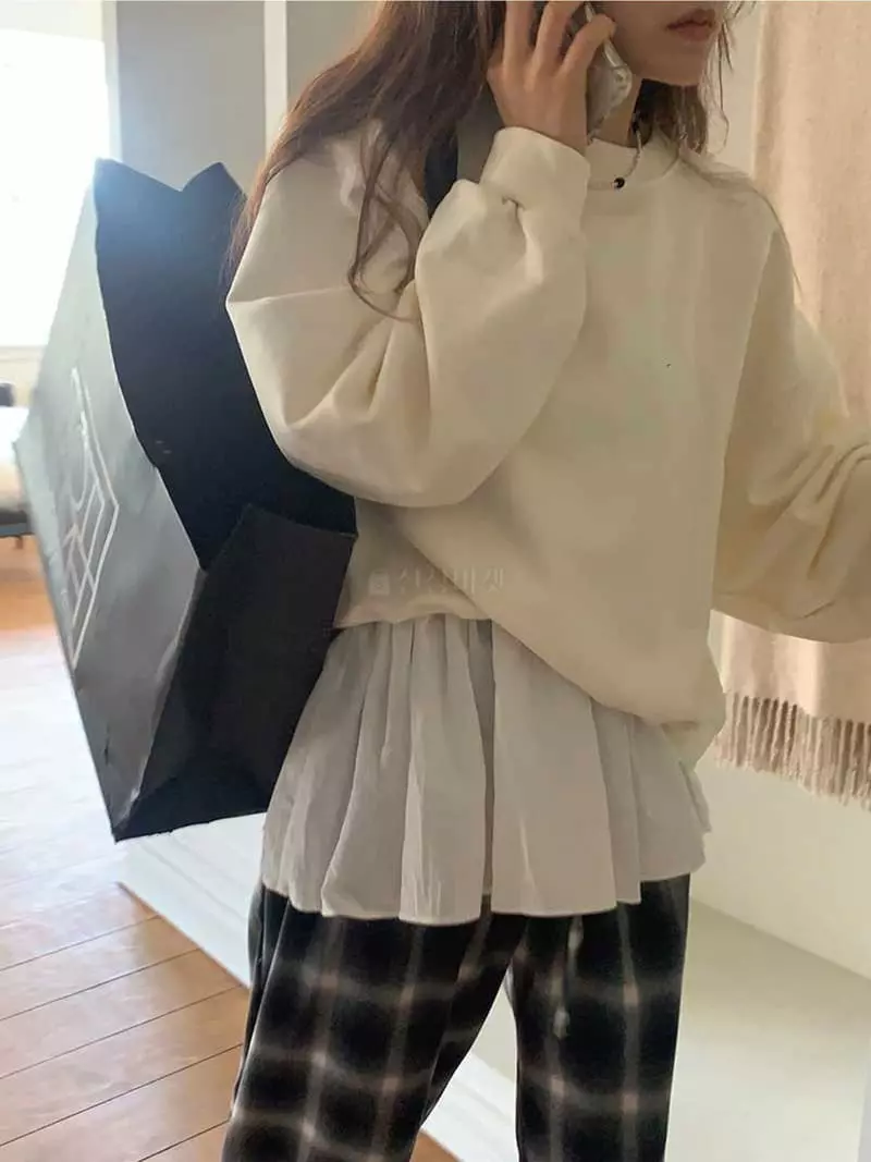 Jkichi - Korean Women Fashion - #pursuepretty - Eddie Sweatshirt - 5