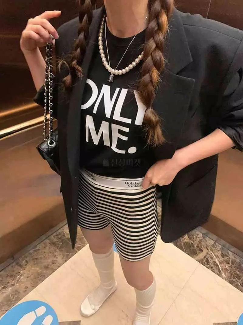Jkichi - Korean Women Fashion - #romanticstyle - Only Me Tee - 8