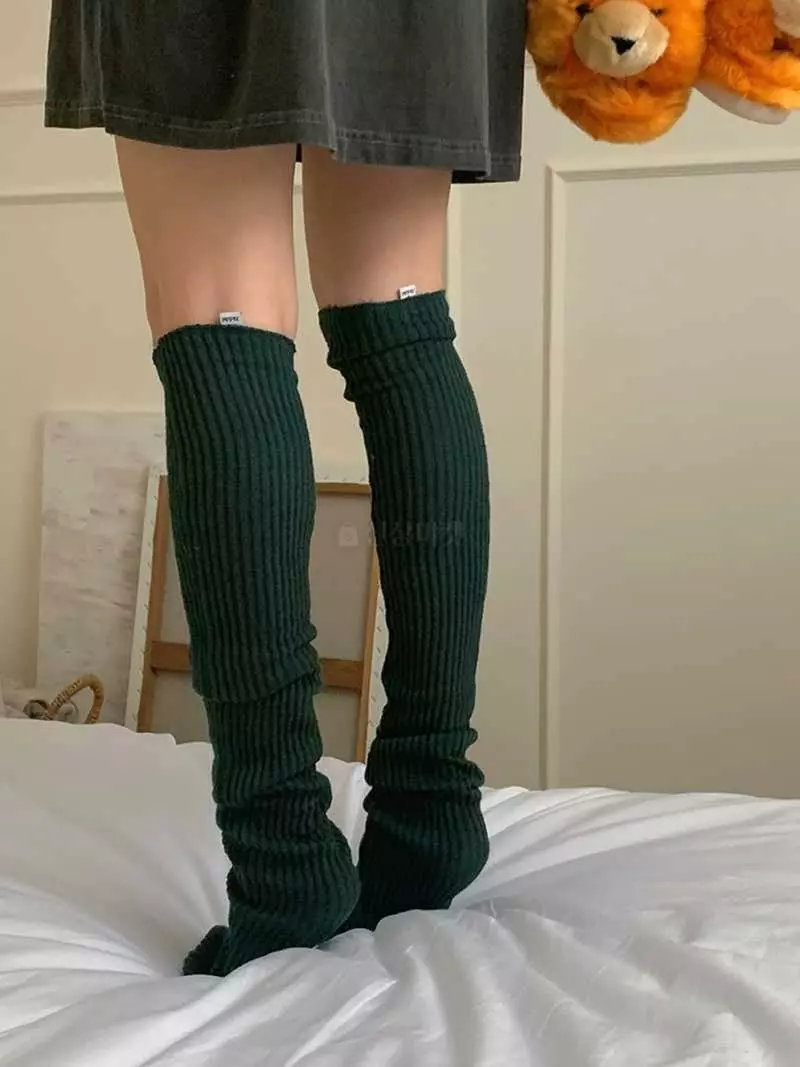 Jkichi - Korean Women Fashion - #shopsmall - Big Gol Knee Socks - 10