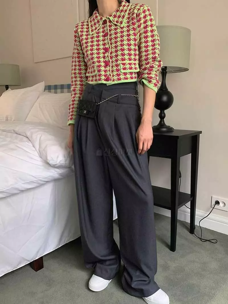 Jkichi - Korean Women Fashion - #vintageinspired - Zig Zag Cardigan - 10