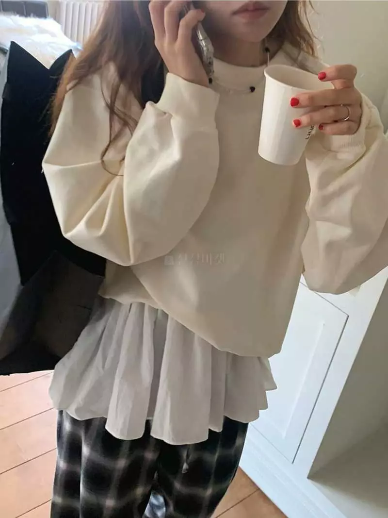 Jkichi - Korean Women Fashion - #vintageinspired - Eddie Sweatshirt - 4