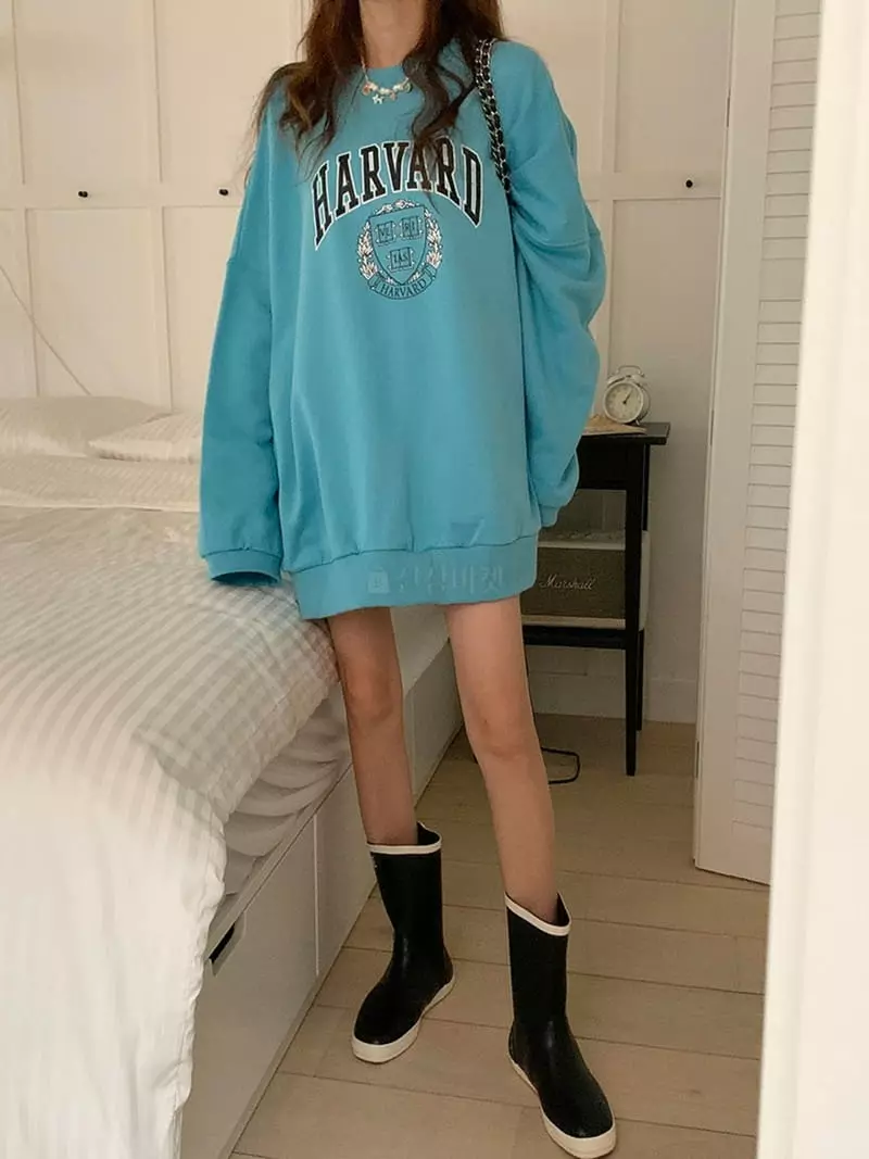 Jkichi - Korean Women Fashion - #womensfashion - Havard Sweatshirt - 6