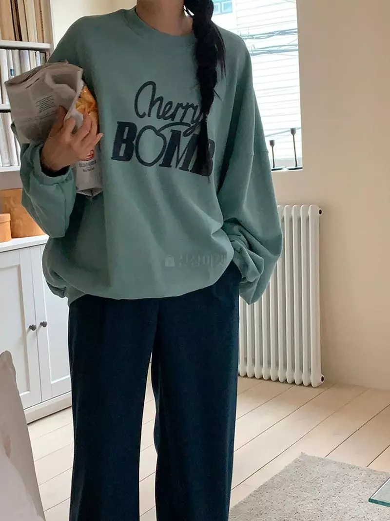 Jkichi - Korean Women Fashion - #womensfashion - Cherry Bam Sweatshirt