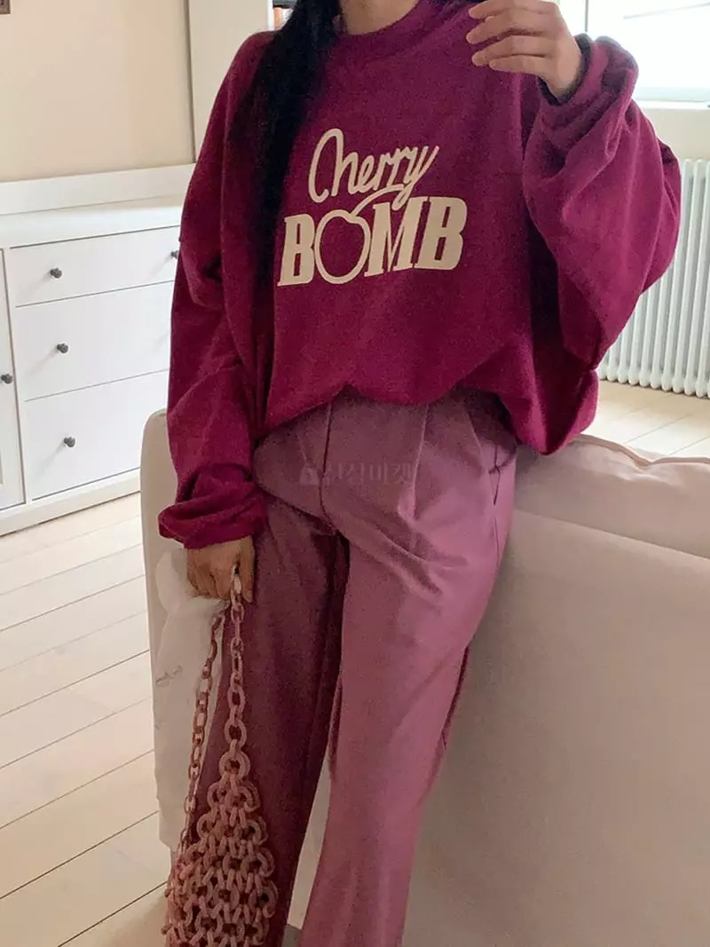 Jkichi - Korean Women Fashion - #womensfashion - Cherry Bam Sweatshirt - 11