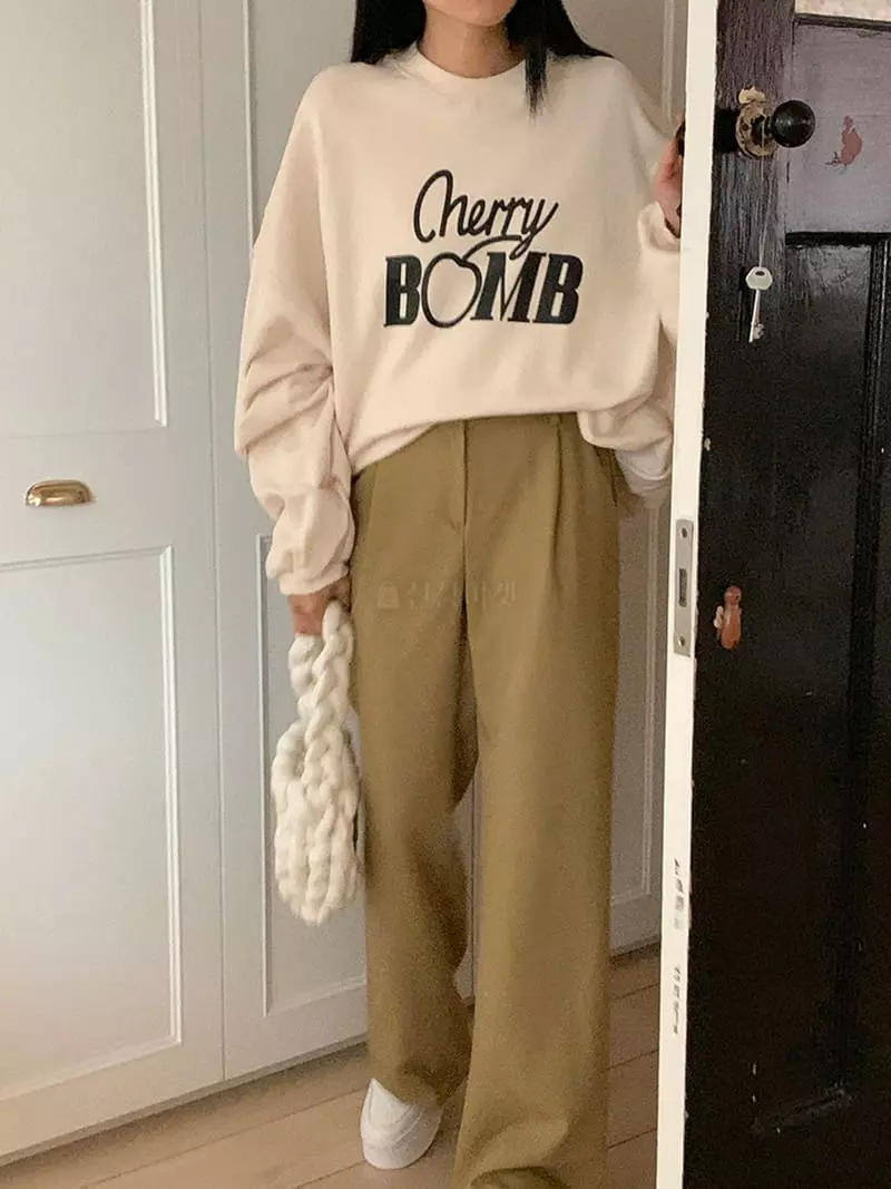 Jkichi - Korean Women Fashion - #womensfashion - Cherry Bam Sweatshirt - 5