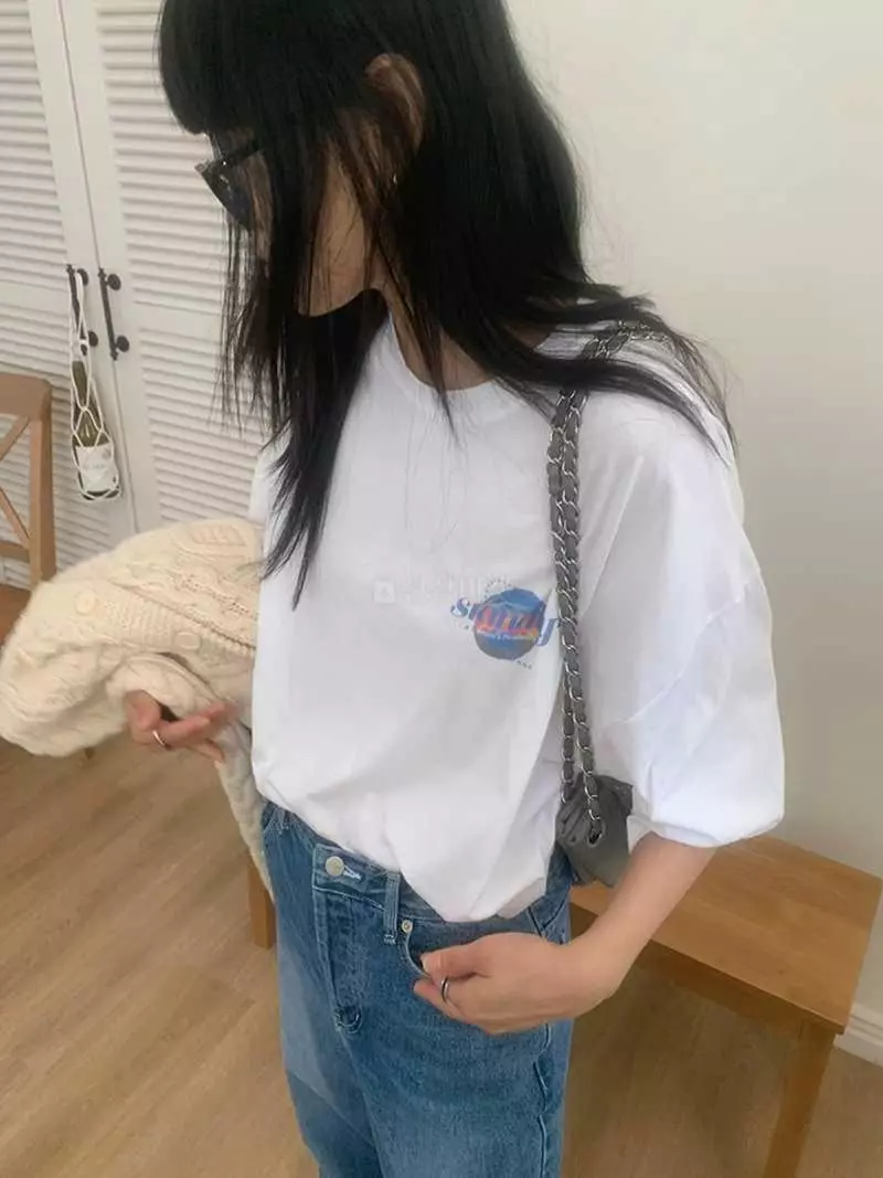 Jkichi - Korean Women Fashion - #womensfashion - Space Tee - 12