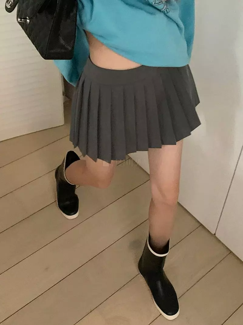 Jkichi - Korean Women Fashion - #womensfashion - Pants Wrinkle Skirt - 8