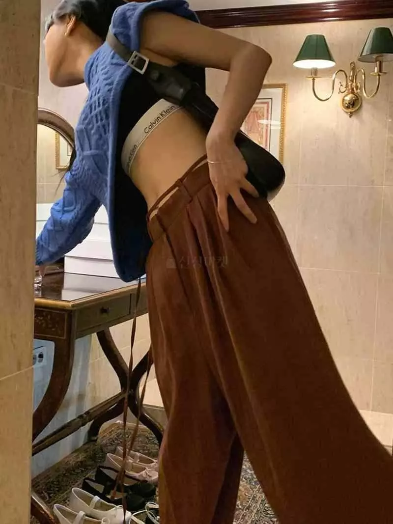 Jkichi - Korean Women Fashion - #momslook - Belt Pants - 4