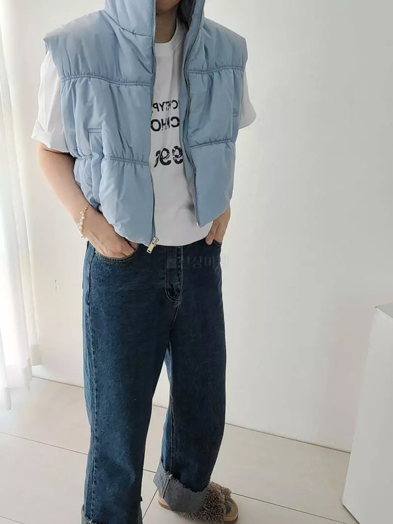 Jshop - Korean Women Fashion - #momslook - Padding Vest - 9