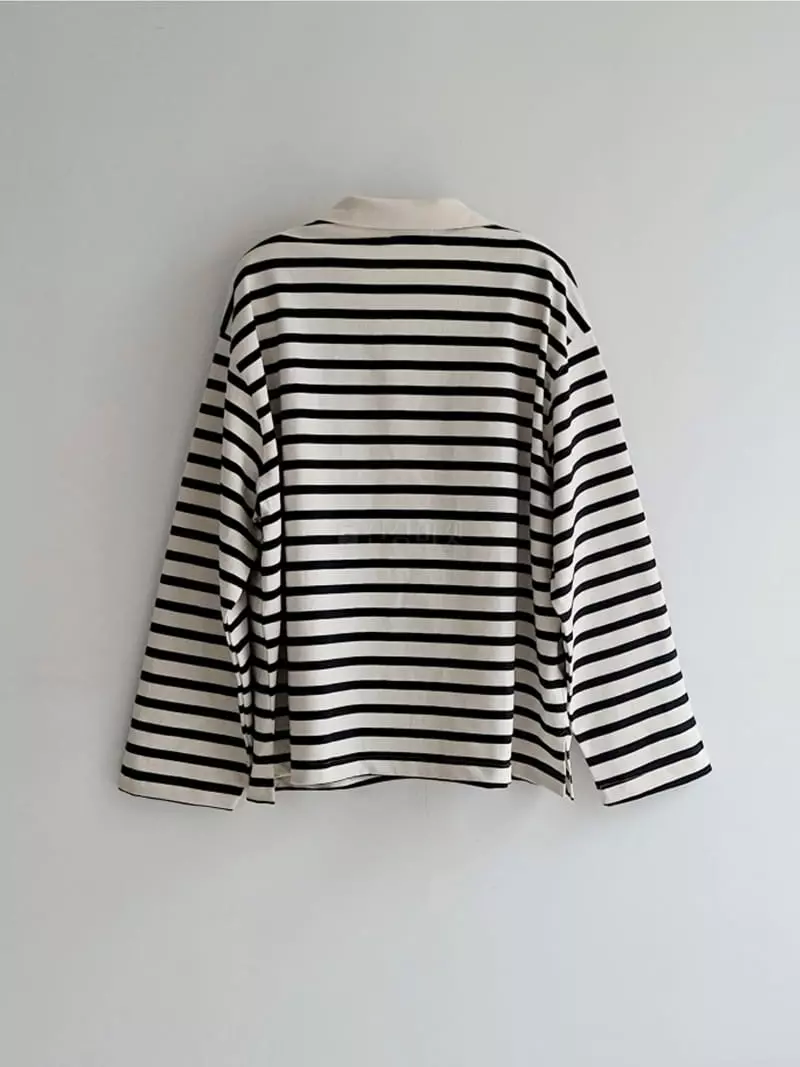 Jshop - Korean Women Fashion - #momslook - Tech Collar Tee - 10