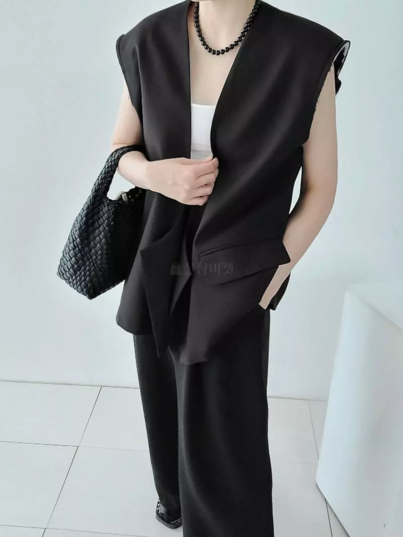 Jshop - Korean Women Fashion - #momslook - Ash Vest