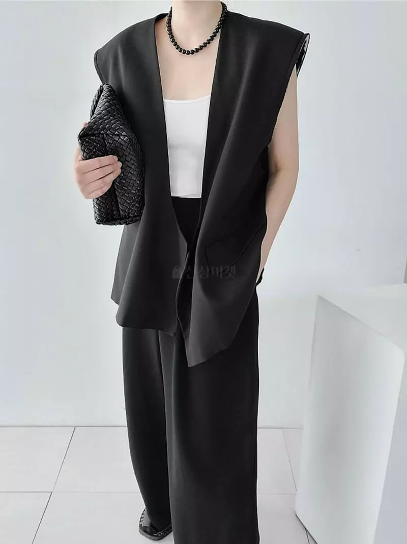 Jshop - Korean Women Fashion - #momslook - Ash Vest - 3