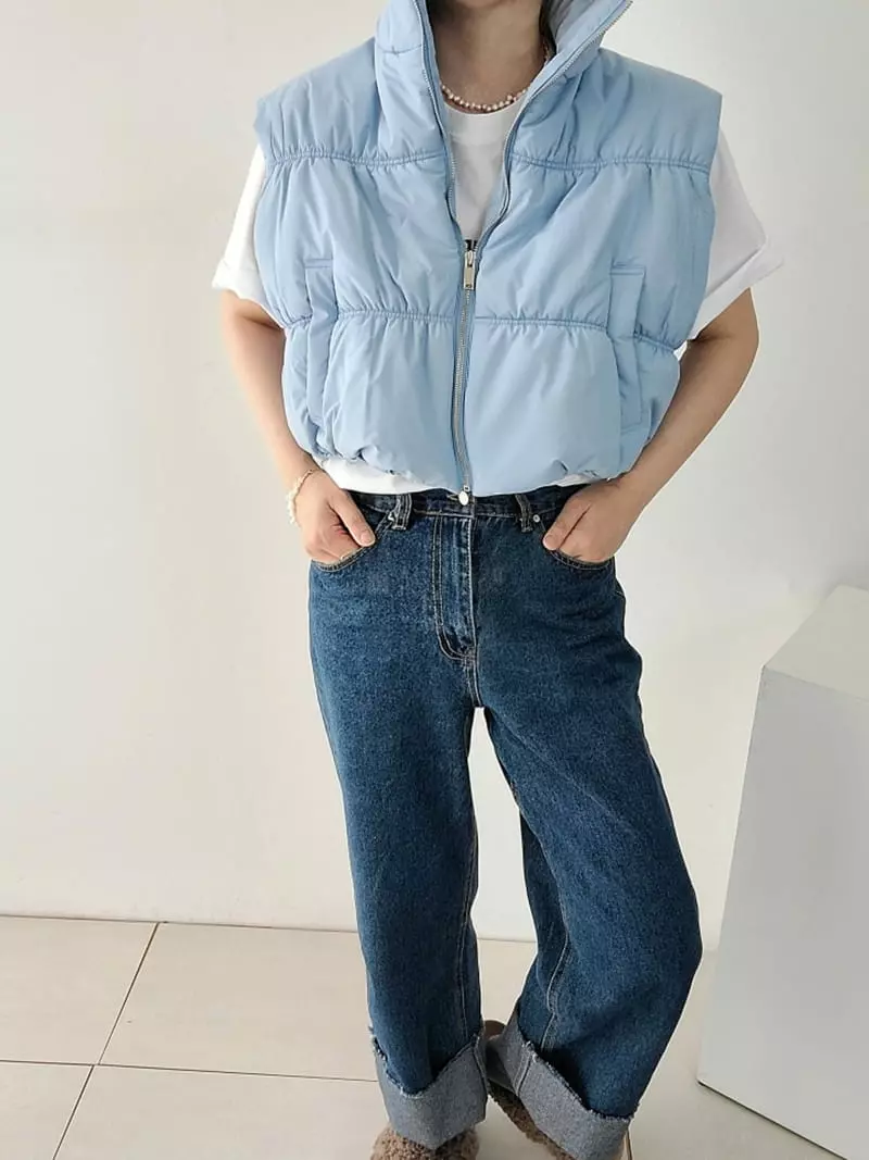 Jshop - Korean Women Fashion - #womensfashion - Padding Vest - 6