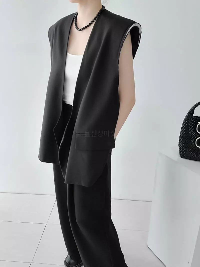 Jshop - Korean Women Fashion - #womensfashion - Ash Vest - 2