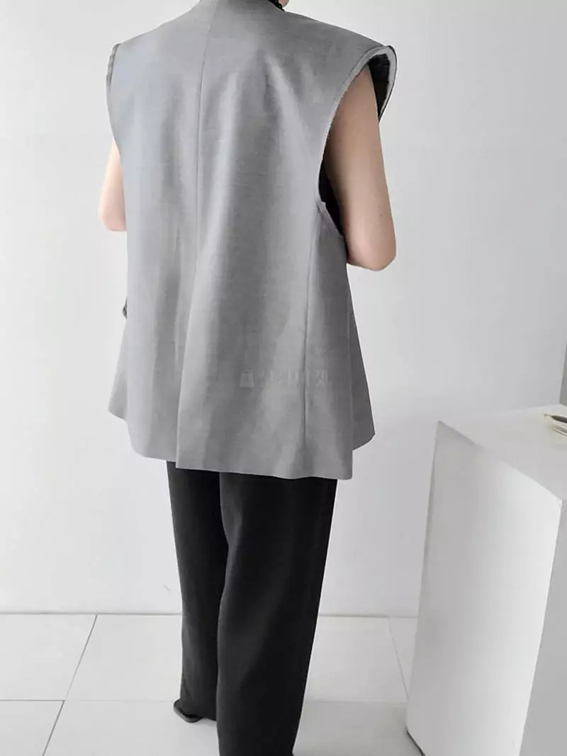 Jshop - Korean Women Fashion - #womensfashion - Ash Vest - 6