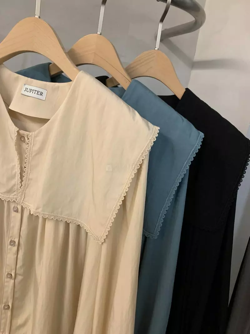 Jupiter - Korean Women Fashion - #momslook - Wave Blouse - 2