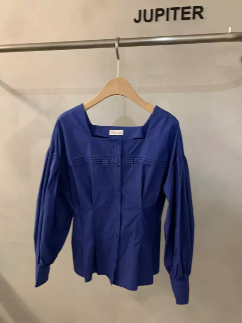 Jupiter - Korean Women Fashion - #womensfashion - Square Blouse - 4