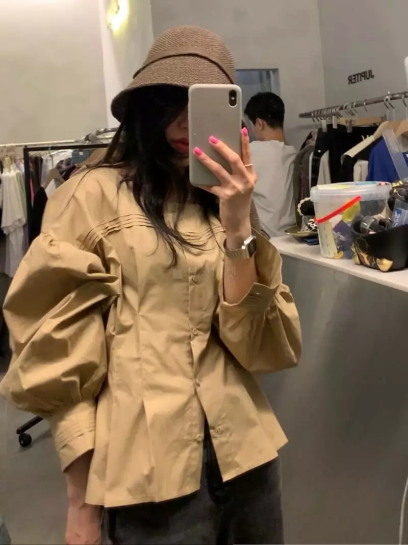 Jupiter - Korean Women Fashion - #momslook - Square Blouse - 8