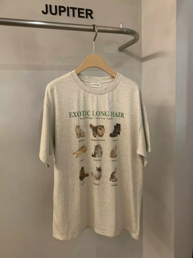 Jupiter - Korean Women Fashion - #restrostyle - Nine Cat Tee