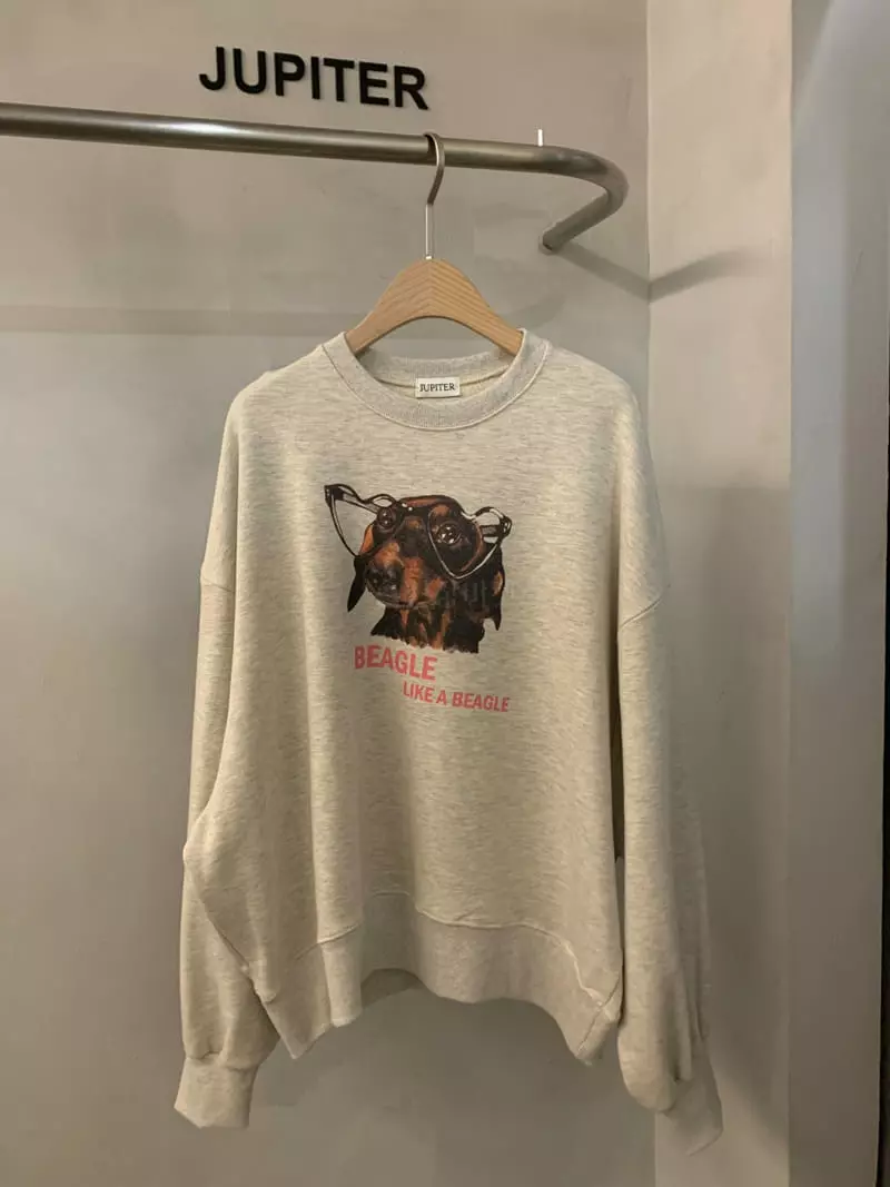 Jupiter - Korean Women Fashion - #shopsmall - Puppy Sweatshirt - 2