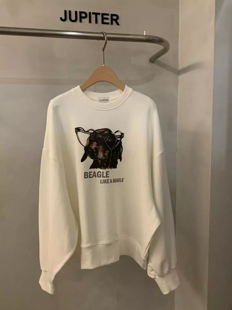 Jupiter - Korean Women Fashion - #thatsdarling - Puppy Sweatshirt - 3