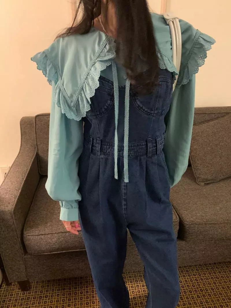 Jupiter - Korean Women Fashion - #thatsdarling - Cute Denim Jupsuit