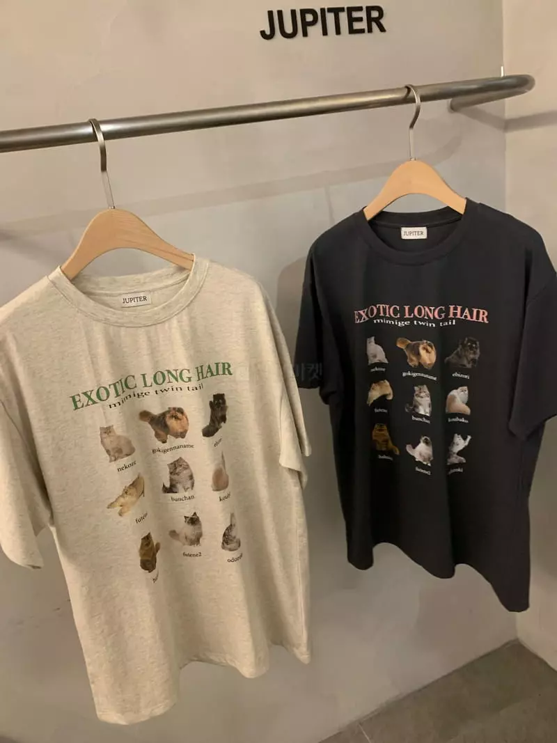Jupiter - Korean Women Fashion - #thelittlethings - Nine Cat Tee - 5