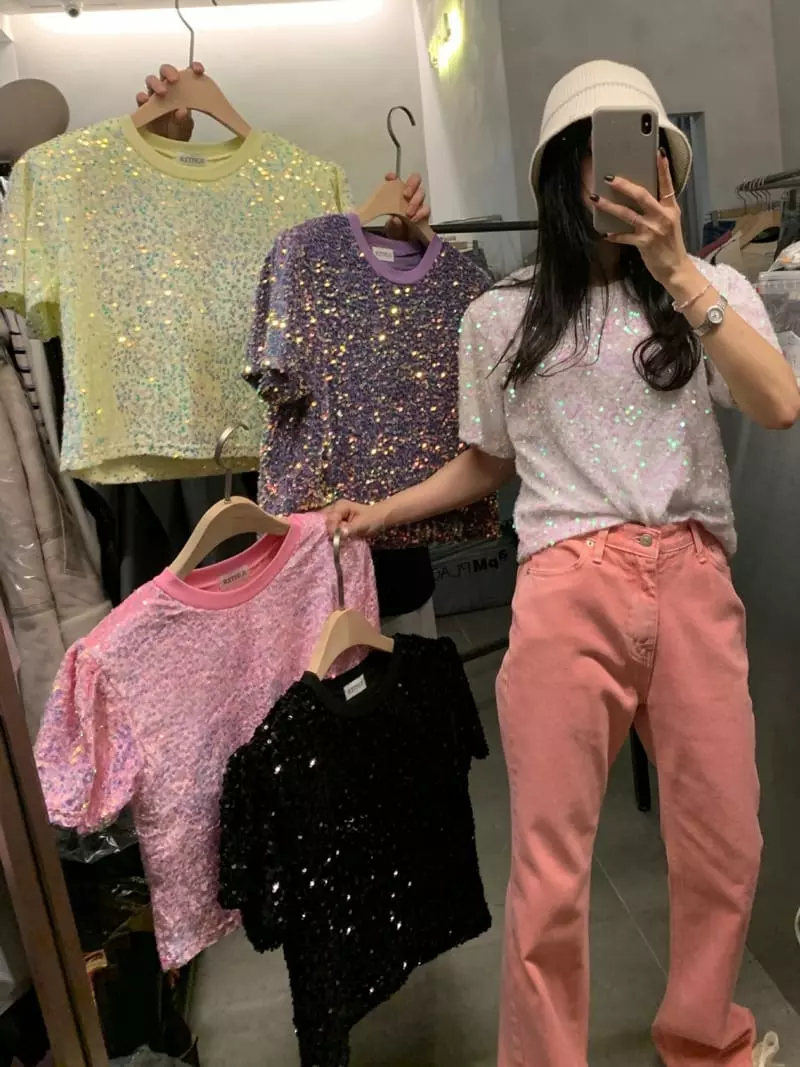 Jupiter - Korean Women Fashion - #womensfashion - Spankle Tee - 2