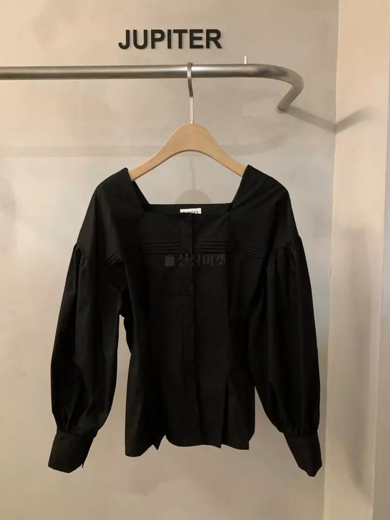 Jupiter - Korean Women Fashion - #womensfashion - Square Blouse - 3