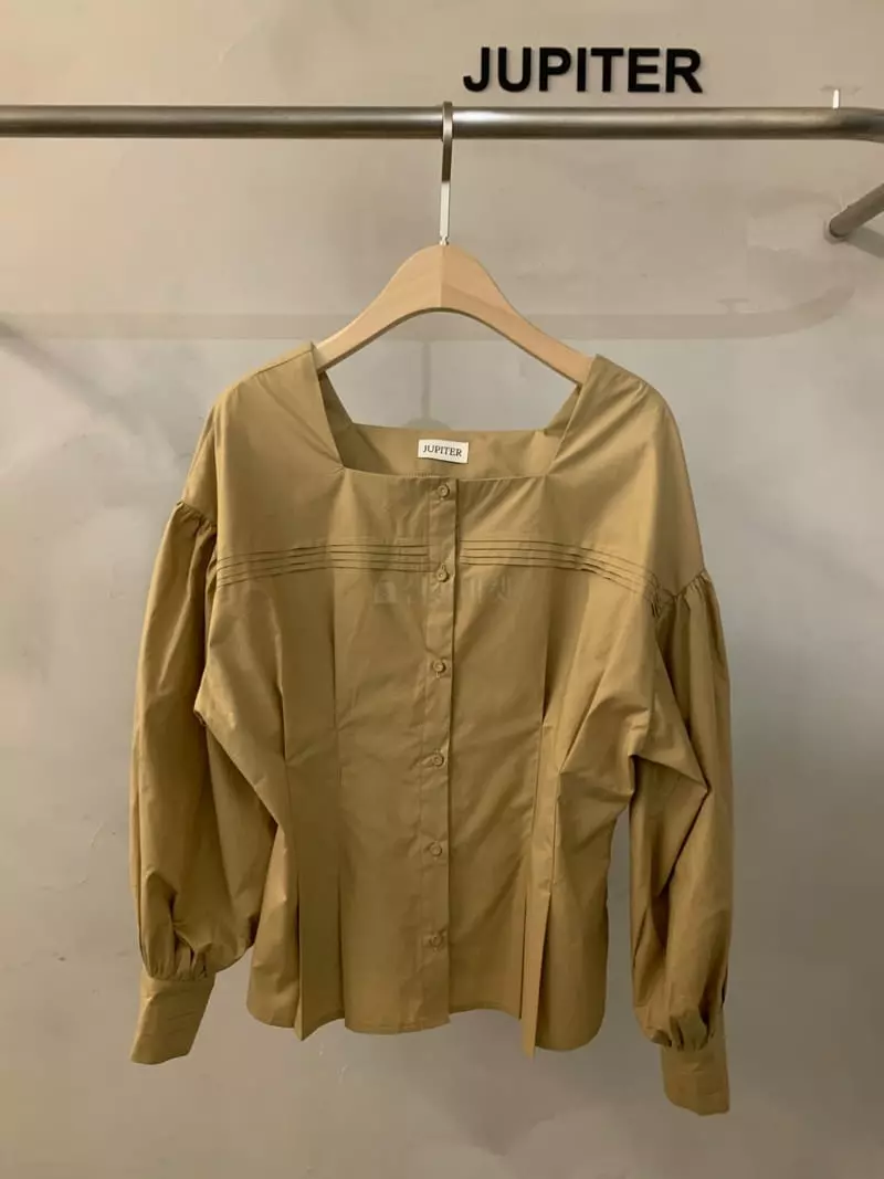 Jupiter - Korean Women Fashion - #womensfashion - Square Blouse - 5