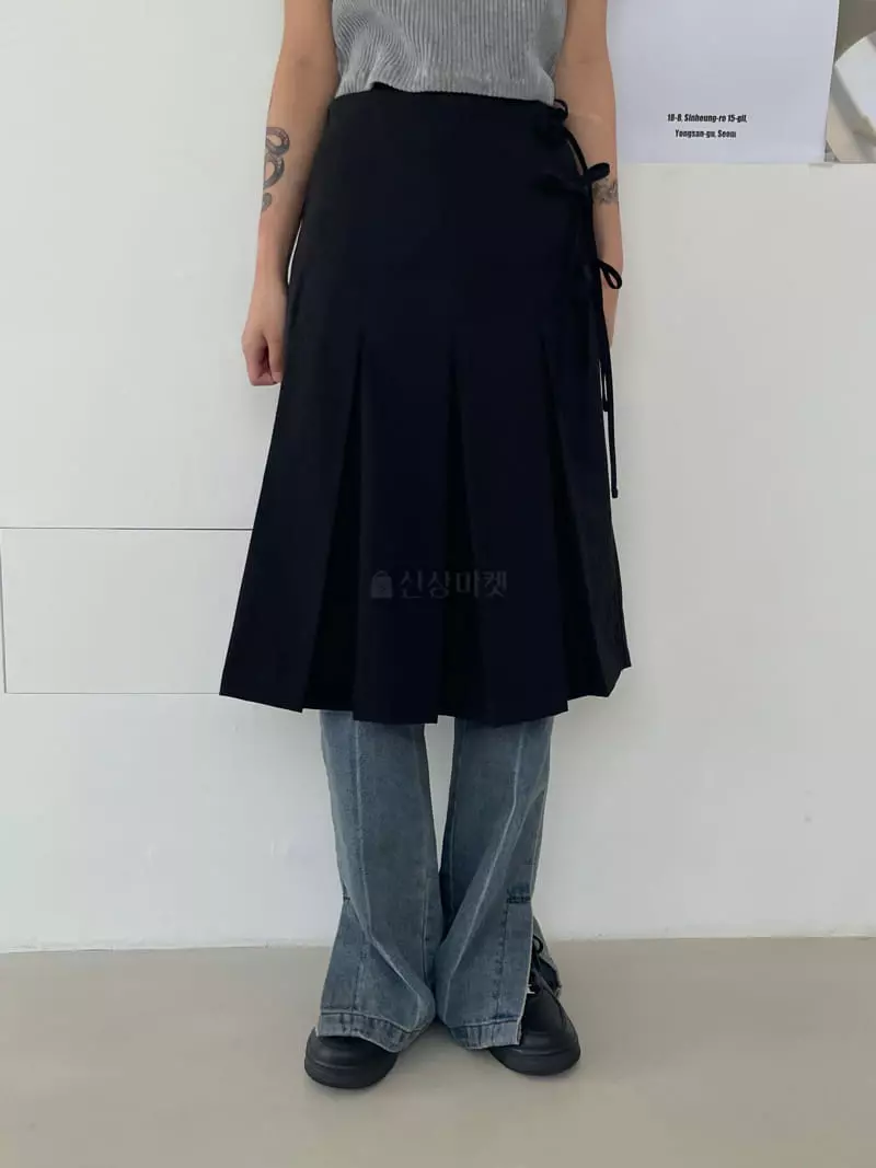 Kare - Korean Women Fashion - #momslook - Wrap Wrinkle Skrit - 10