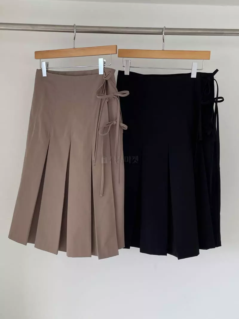 Kare - Korean Women Fashion - #momslook - Wrap Wrinkle Skrit - 12