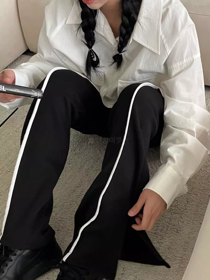 Kare - Korean Women Fashion - #momslook - Line Pants - 10