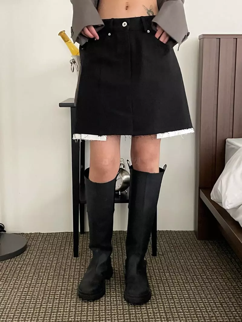 Kare - Korean Women Fashion - #momslook - Denber Skirt - 5